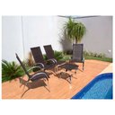 Ver imagem 4 de Jogo de 4 Cadeiras e Mesa em Alumínio Garden Pedra Ferro