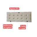 Ver imagem 4 de Cabeceira Painel Estofada Grecia Suede Palha Casal 1,40m para Cama Box
