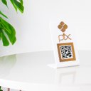 Ver imagem 4 de Expositor QR CODE PIX - Branco com Bronze