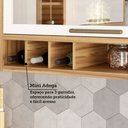 Ver imagem 7 de Armário de Cozinha Modulada com Balcão e Tampo 8 Portas 4 Gavetas Ágata 100% Mdf Vidro Reflecta Amên
