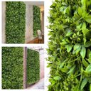 Ver imagem 7 de 4 Placas Grama Artificial Premium Plantas Permanente Realista para Jardim Vertical Parede Verde