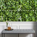 Ver imagem 6 de 4 Placas Grama Artificial Premium Plantas Permanente Realista para Jardim Vertical Parede Verde