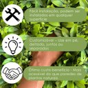Ver imagem 3 de 4 Placas Grama Artificial Premium Plantas Permanente Realista para Jardim Vertical Parede Verde