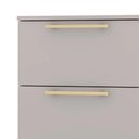 Ver imagem 3 de Mesa de Cabeceira 2 Gavetas 50cm Kit 2 Dubai Alasca - Vila Rica