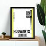 Quadro Decorativo Passagem para Hogwarts 45x34cm:moldura Preta - 1