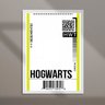 Quadro Decorativo Passagem para Hogwarts 45x34cm:moldura Preta - 2