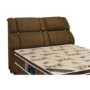 Ver imagem 1 de Cabeceira Cama Box Estofada Queen Queen Imperador Suede Marrom Chocolate - Simbal