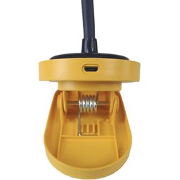 Luminária de Mesa com Garra Touch Articulavel Diamante Presilha LED 3 Cores Abajur Flexivel - 6