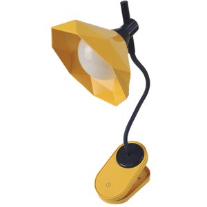 Luminária de Mesa com Garra Touch Articulavel Diamante Presilha LED 3 Cores Abajur Flexivel