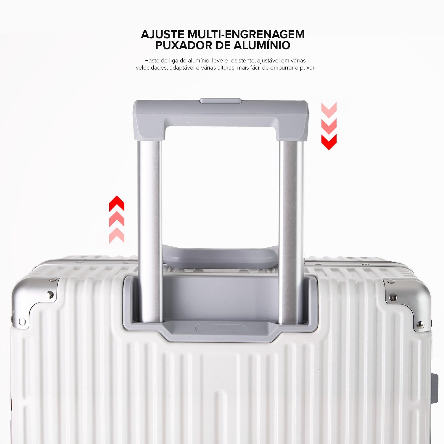 Mala de Viagem Média 23kg Policarbonato Abs Noruega Maloa:branco - 10