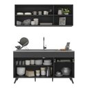 Ver imagem 6 de Armário de Cozinha Compacta Veneza Multimóveis MP2142.895 Preto