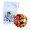 Ver imagem 3 de Bola de Futebol Infantil Jogador Autista Personalizada com Saquinho para Pintar