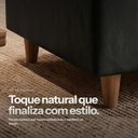Ver imagem 5 de Sofá 3 Lugares com Poltrona Arezzo Pés em Madeira Sintetico PU D03 - D'Rossi