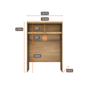 Ver imagem 5 de Modulado Completo Casal 6 Portas 6 Gavetas - Linea-cumaru/fendi - Móveis Novo Horizonte