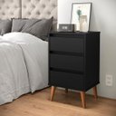 Ver imagem 3 de Kit 2 Mesas de Cabeceira Wood Preto
