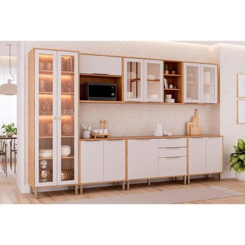 Cozinha Completa 7 Peças Brilhante Cinamomo/Off White MGM