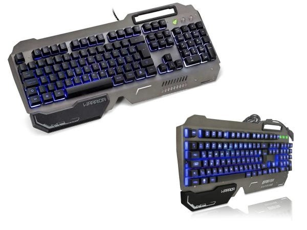 Teclado Gamer Ragnar Superfície em Metal Warrior TC222 - Crystal Informática