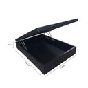Ver imagem 3 de Cama Box Baú Casal 138 Tecido Sintético Preto com Colchão Hamburgo - 100% Espuma - D28 Preto