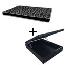 Ver imagem 1 de Cama Box Baú Casal 138 Tecido Sintético Preto com Colchão Hamburgo - 100% Espuma - D28 Preto