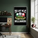 Ver imagem 1 de Quadro Decorativo Humorístico Sinuca-70x50cm Mold Branca