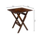 Ver imagem 3 de Mesa 70x70 de Bar com 4 Cadeiras Dobravel Madeira Premium Mel