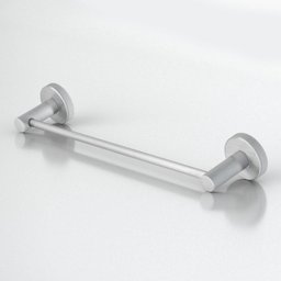 Porta Toalha de Banheiro 55cm Grego Metal Acessório Redondo Escovado Acetinado Athenas - 2