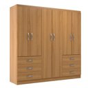 Ver imagem 2 de Guarda Roupas New Encante 6 Portas e 6 Gavetas Cinnamomo