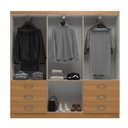 Ver imagem 3 de Guarda Roupas New Encante 6 Portas e 6 Gavetas Cinnamomo