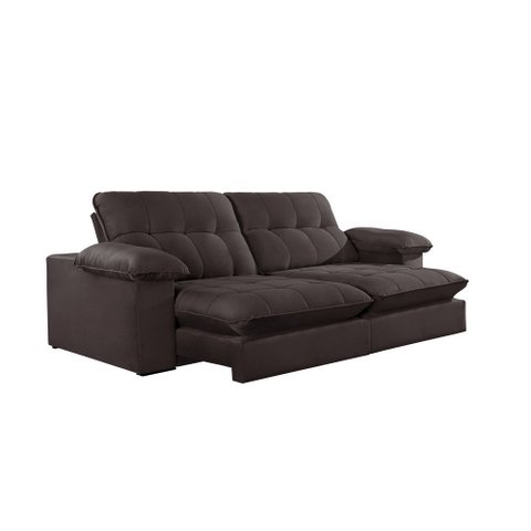 Sofá Retrátil Juiz de Fora 2,50m 4 Lugares Molas Ensacadas Txr