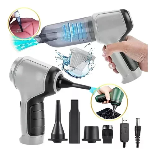 Mini Aspirador Pó e Soprador de Ar Portátil 2 em 1 Recarregavel Usb - 2