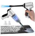 Ver imagem 3 de Mini Aspirador Pó e Soprador de Ar Portátil 2 em 1 Recarregavel Usb