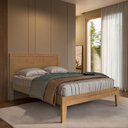 Ver imagem 3 de Conjunto de Quarto Topázio Guarda Roupa 3 Portas de Correr Cômoda Cama Casal Freijó Finestra Mó
