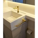 Ver imagem 2 de Porta Toalha de Rosto GO5040 Ducon Metais Cromado/Ouro