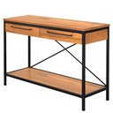 Ver imagem 2 de Aparador Teka Industrial em Madeira Mel e Base Preta com 120cm de Largura - 70410