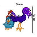 Ver imagem 2 de Adesivo de Parede Galinha Pintadinha:80 X 67 Cm