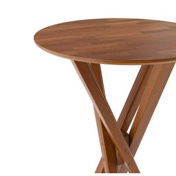 Conjunto Bistro Caribe com 2 Banquetas Comfort Pés em Madeira Maciça Premium Sacada Pub Cor Bege - 8