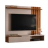 Home Rack Painel Suspenso 1.6 Vegas Sala para Tv de 65 Polegadas Grigio Fosco com Cinamomo Mel - 1
