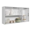 Ver imagem 3 de Armario Aereo de Cozinha Intenza 120 Cm com 3 Portas Branco