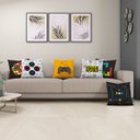 Ver imagem 2 de Kit 6 Almofadas Cheias Estampadas Infantil 40cm X 40cm Zíper Invisível Digital Menino Game