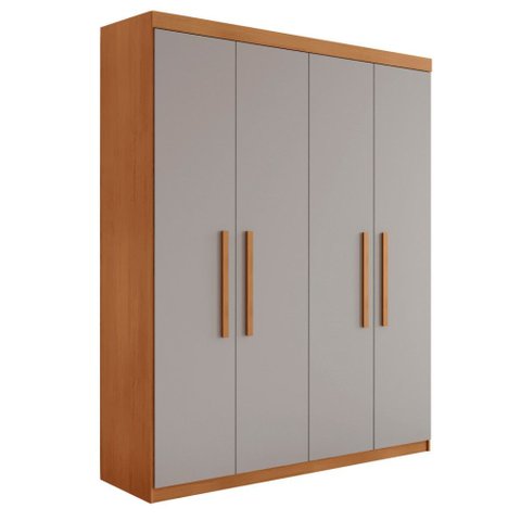 Guarda Roupa Solteiro Hera 4 Portas Mdf Rufato
