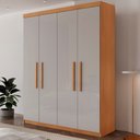 Ver imagem 2 de Guarda Roupa Solteiro Hera 4 Portas Mdf Rufato
