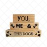 Trio - Pet You Me & The Dogs - em Madeira Pinus - 1