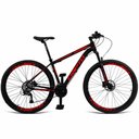 Ver imagem 1 de Bicicleta Aro 29 Cripto 21 Marchas Freios Disco C- Suspensão - Preto-vermelho - 19" Preto-vermelho