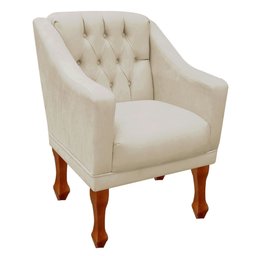 Kit 2 Poltrona Decorativa Para Sala Quarto Recepção Clinica Cadeira de Escritório Grécia Nanda Decor - 2