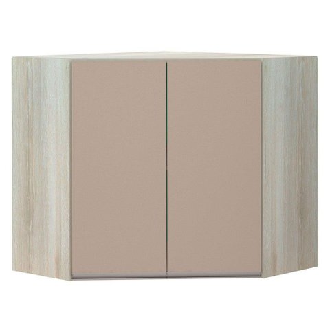 Armário Canto Diagonal 2 Portas Luci Legno Crema C/Connect