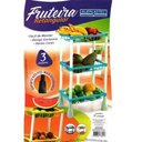 Ver imagem 3 de Fruteira Retangular 3 Andares Color - Injeplastec - Fruteira De Chão Retangular Cozinha Organizador