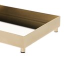 Ver imagem 2 de Bandeja Decorativa Retangular em Metal Dourado com Espelho 26,5cm 20383 Mart