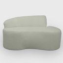 Ver imagem 1 de Sofa Organico Curvo 2 Lugares 145 Cm Boucle Menta