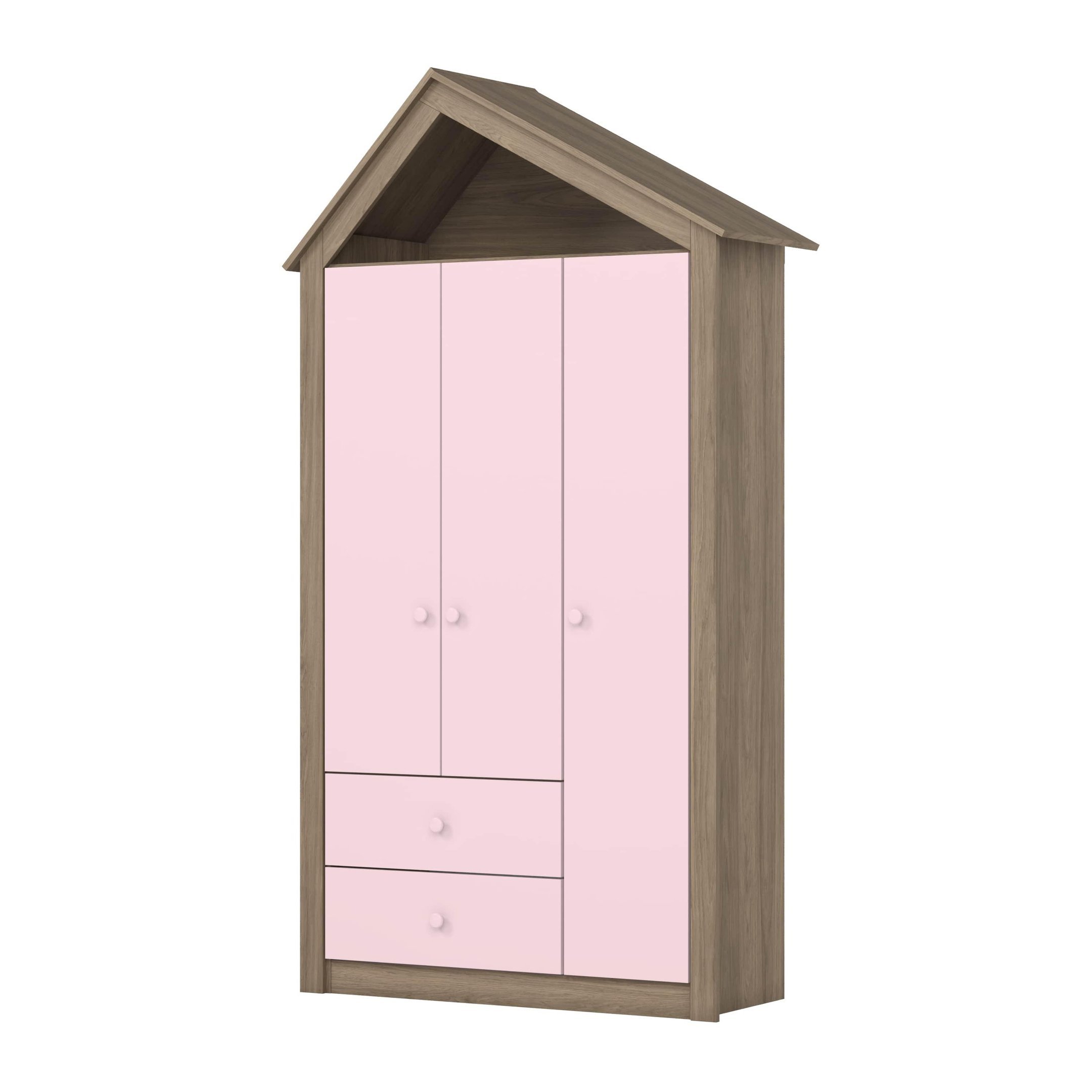 Dormitório Infantil Casinha Rustico/rosa - Henn - 2