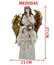 Ver imagem 3 de Estatueta Decorativa Sagrada Família em Resina Natal de 27cm